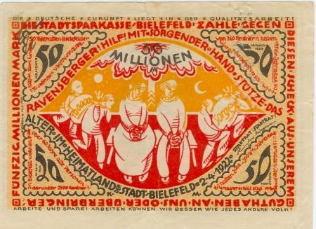 Bielefeld - Stadt - 25.9.1923 - 50 Millionen Mark 