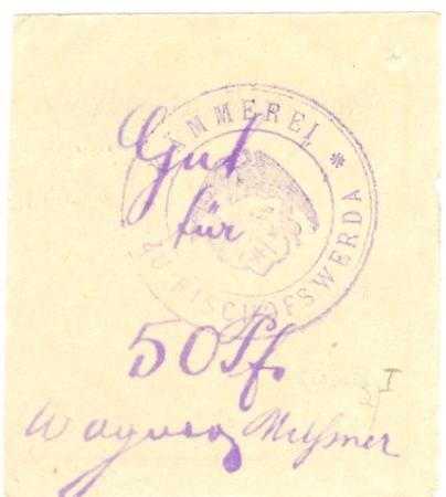 Bischofswerda - Stadt - -- - 50 Pfennig 