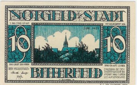 Bitterfeld - Stadt - Juni 1921 - 10 Pfennig 