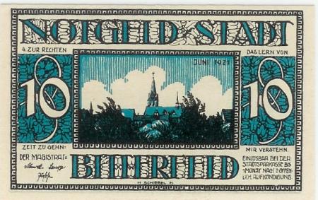 Bitterfeld - Stadt - Juni 1921 - 10 Pfennig 