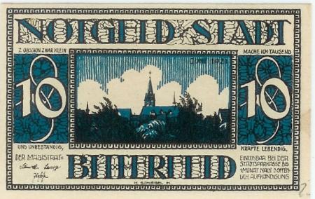 Bitterfeld - Stadt - Juni 1921 - 10 Pfennig 