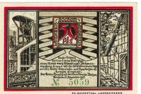 Bochum - Kreis - 1.11.1921 - 50 Pfennig 