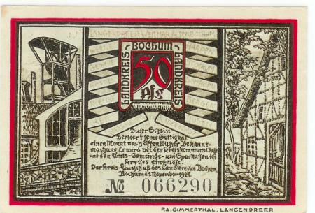 Bochum - Kreis - 1.11.1921 - 50 Pfennig 