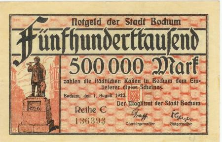 Bochum - Stadt - 1.8.1923 - 500000 Mark 