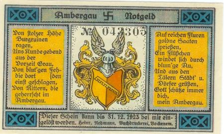 Bockenem - Rehmann, Heinrich, Buchdruckerei -  - 31.12.1923 - 25 Pfennig 