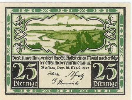 Bosau - Kirchspiel - 15.5.1921 - 25 Pfennig 