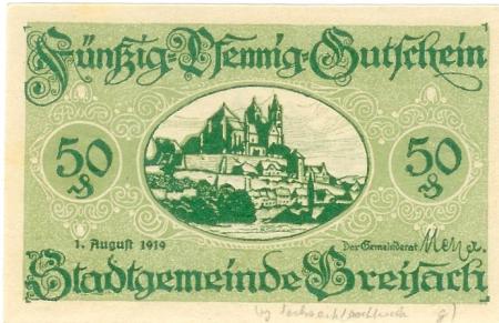 Breisach - Stadt - 1.8 1919 - 50 Pfennig 