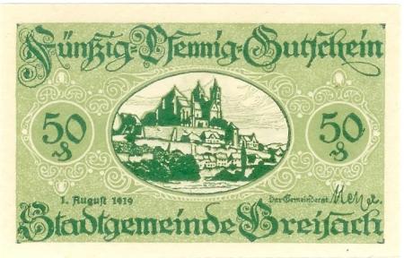 Breisach - Stadt - 1.8 1919 - 50 Pfennig 