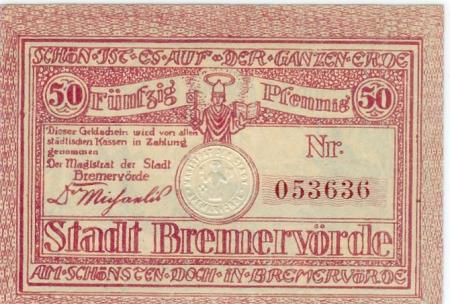 Bremervörde - Stadt - -- - 50 Pfennig 