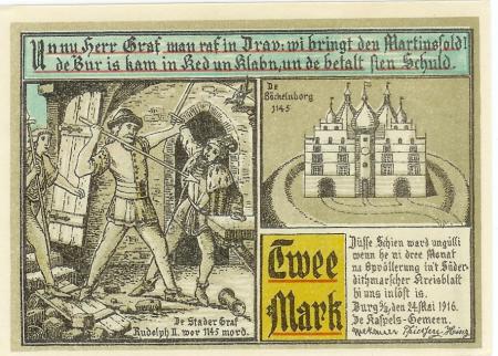 Burg - Kirchspiel - 24.5.1916 - 2 Mark 