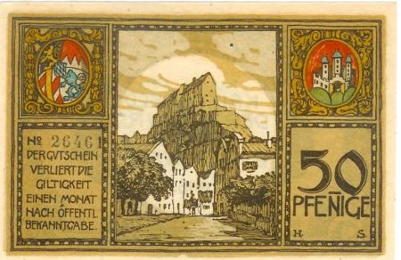 Burghausen - Stadt - 1918 - 50 Pfennig 