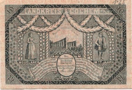 Cochem - Kreis - April 1921 - 10 Pfennig 