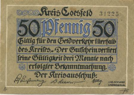 Coesfeld - Kreis - -- 50 Pfennig 