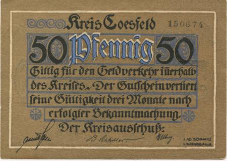 Coesfeld - Kreis - -- 50 Pfennig 