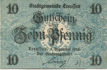 Creußen - Stadt - 1.12.1916 - 10 Pfennig 