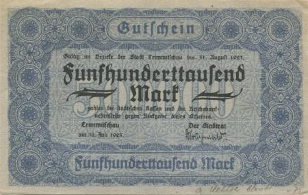 Crimmitschau - Stadt - 31.7.1923 - 500000 Mark 