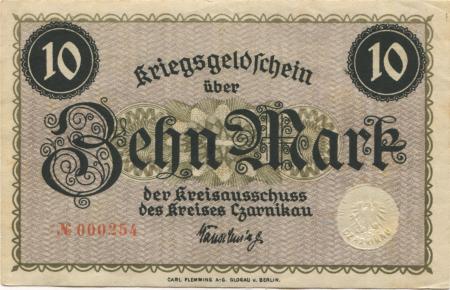 Czarnikau (heute: PL-Czarnkow) - Kreis - -- - 10 Mark 