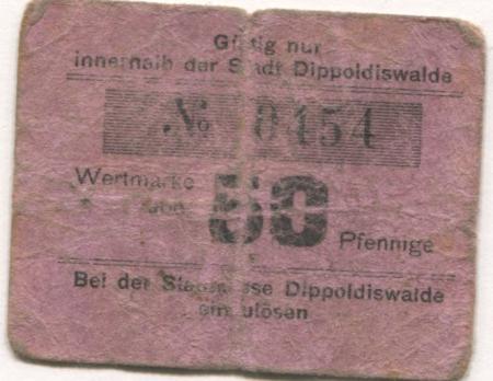 Dippoldiswalde - Stadt - -- 50 Pfennig 