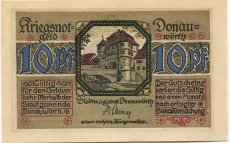 Donauwörth - Stadt - -- - 10 Pfennig 
