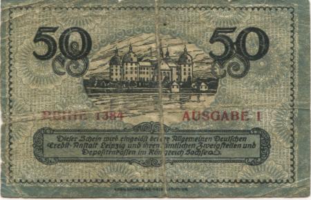 Dresden-Neustadt - Amtshauptmannschaft - - 31.12.1918 - 50 Pfennig 