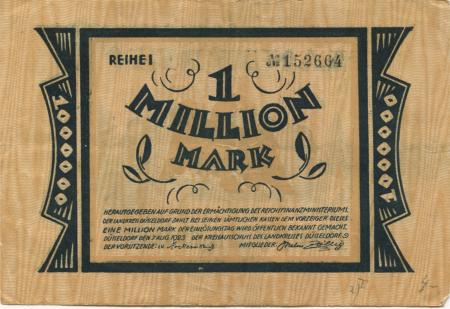 Düsseldorf - Kreis - 7.8.1923 - 1 Million Mark 