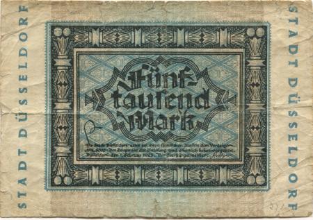 Düsseldorf - Stadt - 1.2.1923 - 5000 Mark 