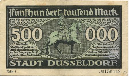 Düsseldorf - Stadt - 15.7.1923 - 500000 Mark 