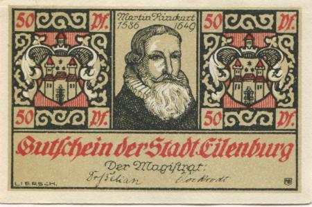 Eilenburg - Stadt - - 30.9.1921 - 50 Pfennig 