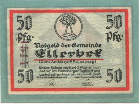 Ellerbek - Gemeinde - -- - 50 Pfennig 