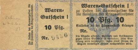 Erlangen - Stadt - -- - 10 Pfennig 