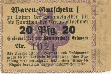 Erlangen - Stadt - -- - 20 Pfennig 