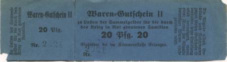 Erlangen - Stadt - -- - 20 Pfennig 