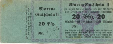 Erlangen - Stadt - -- - 20 Pfennig 