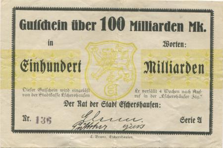 Eschershausen - Stadt - -- - 100 Milliarden Mark 