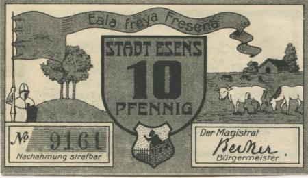 Esens - Stadt - -- - 10 Pfennig 