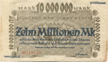 Essen - Stadt - 15.8.1923 - 10 Millionen Mark 