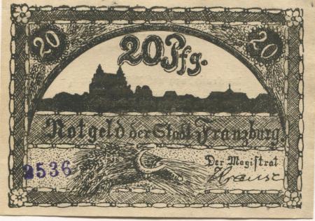Franzburg - Stadt - -- - 20 Pfennig 