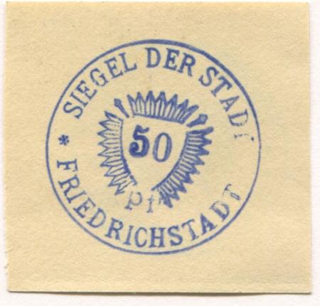 Friedrichstadt - Stadt - -- - 50 Pfennig 