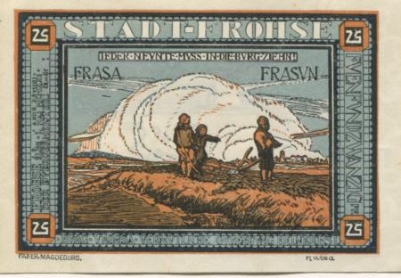 Frohse (heute: Schönebeck) - 1.5.1921 - 25 Pfennig 