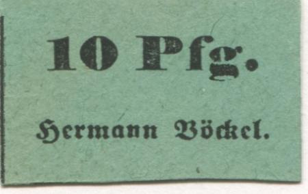 Gerbstedt - Böckel, Hermann - -- - 10 Pfennig 