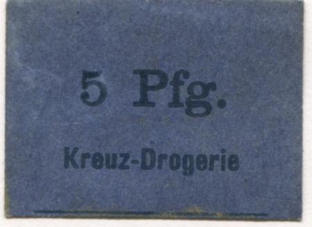Gerbstedt - Kreuz-Drogerie - -- - 5 Pfennig 