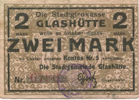 Glashütte - Stadt - -- - 2 Mark 