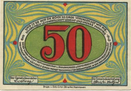 Gnarrenburg - Gemeinde - -- - 50 Pfennig 