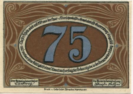 Gnarrenburg - Gemeinde - -- - 75 Pfennig 