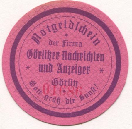 Görlitz - Görlitzer Nachrichten und Anzeiger - Dezember 1920 - 25 Pfennig 