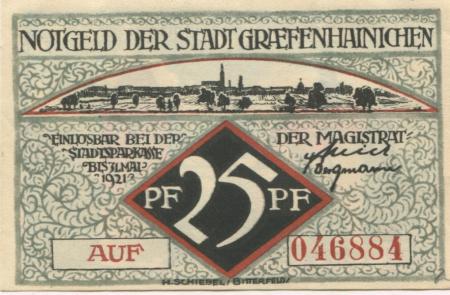 Gräfenhainichen - Stadt - 1921 - 31.5.1921 - 25 Pfennig 