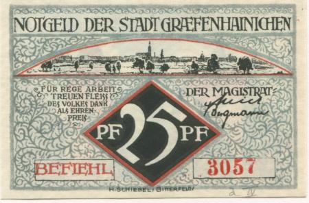 Gräfenhainichen - Stadt - -- - 25 Pfennig 