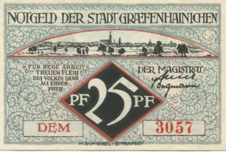 Gräfenhainichen - Stadt - -- - 25 Pfennig 
