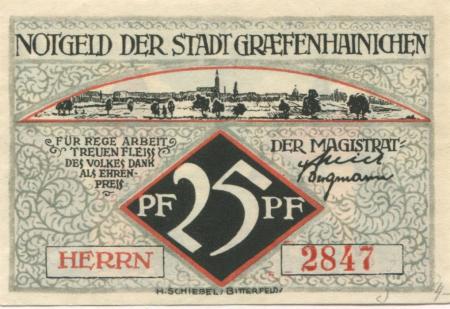 Gräfenhainichen - Stadt - -- - 25 Pfennig 