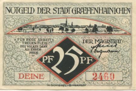 Gräfenhainichen - Stadt - -- - 25 Pfennig 